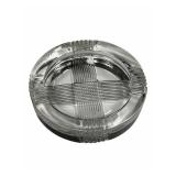 vintage, heavy, round ashtray 6.25" x 1.5"