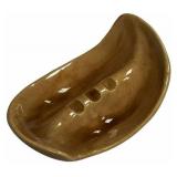 Vintage Brown Leaf Shaped Ashtray 6.5