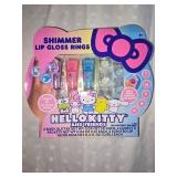 hello kitty lip gloss set and stuffy