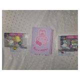 hello kitty figure and journal