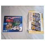 2 toy car sets