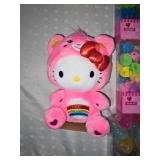 hello kitty stuffy  and other toys