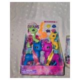 barbie toys and unicorn play set
