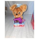 toy puppy and spin toy