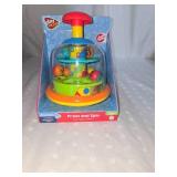 toy puppy and spin toy