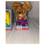 pet puppy and xylophone