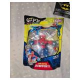 spider man and batman figures