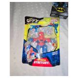 spider man and batman figures