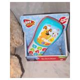 stuffy and toy phone
