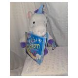 unicorn stuffy and book