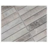 Ravello Mini Stack 12 in. x 12 in. Polished Marble Mesh-Mounted Mosaic Floor and Wall Tile (10 sq. ft.)