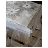 Soho Studio MJ Rain Flower-Bardiglio Nouvelato, White Carrara w/ Black Jade Dot Floral Tile (20.57 Sq Ft)