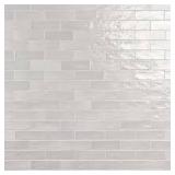 Amagansett Gin White 2 in. x 8 in. Mixed Finish Ceramic Subway Wall Tile (32.28 sq. ft.)
