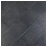 Copley Nero 12 in. x 24 in. x 10mm Matte Stone Look Porcelain Floor and Wall Tile (58.1 sq. ft.)
