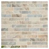 Stonella Interlocking 12 in. x 12 in. x 0.24 in. Glass Mesh-Mounted Mosaic Wall Tile (14.55 sq. ft.)