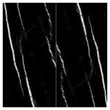 Tavish Nero 16 in. x 32 in. Polished Porcelain Stone Look Floor and Wall Tile (497 sq. ft.)