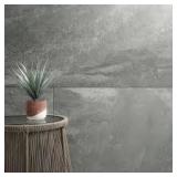 Yardan Graphite 24 in. x 48 in. Matte Porcelain Stone Look Floor and Wall Tile (351.44 sq. ft.)