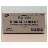 12 pack - Janico, ScentBon White Urinal Screen w/Block - Cherry