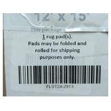 Essentials 12 ft. x 15 ft. Hard Surface 100% Felt 1/4 in. Thickness Rug Pad