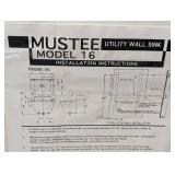 Mustee 16 Utilatub Service Sink Wall, White