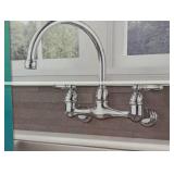 Choice 2-Handle Wall Mount Kitchen Faucet in Chrome