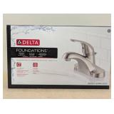 Foundations 4 in. Centerset Single-Handle Bathroom Faucet in Brushed Nickel