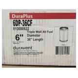 DuraPlus All-Fuel Chimney 6in. X 36in. Diameter Chimney Pipe
