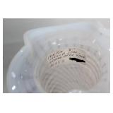 Fenton French Opalescent 8" Spiral Optic Vase