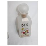 Gay Fad Gin Decanter and Mugs Set with Vintage Design