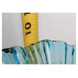 Blue Enamel Hand-Painted Lemonade Water Pitcher