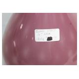 Vintage Murano Italy 16-Inch Art Glass Vase in Mauve