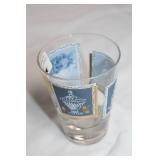 Set of 12 Vintage Westmoreland Glass Tumblers with Grecian Design