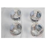 Set of 12 Vintage Westmoreland Glass Tumblers with Grecian Design