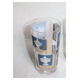 Set of 12 Vintage Westmoreland Glass Tumblers with Grecian Design