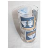 Set of 12 Vintage Westmoreland Glass Tumblers with Grecian Design