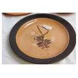 Set of 8 Red Wing Hearthstone and Hand-Painted Plates