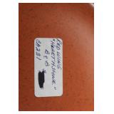 Set of 8 Red Wing Hearthstone and Hand-Painted Plates