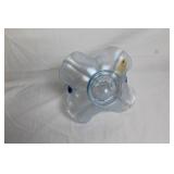 Fenton 8.5" Vela Blue Glass Basket