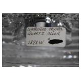 Waterford Crystal Quartz Clock 1878W