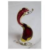 Pair of Murano Glass Duck Figurines - Vintage Collection