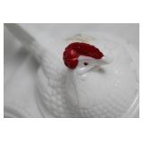 Westmoreland Glass White Milk Glass Hen on Nest Dish