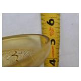 Vintage Fenton 3-Piece Console Set in Amber Glass