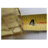 Vintage Fenton 3-Piece Console Set in Amber Glass