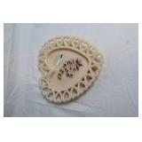 Assorted Milk Glass and Westmoreland Almond Heart Dishes