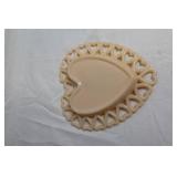 Assorted Milk Glass and Westmoreland Almond Heart Dishes