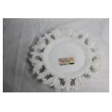 Assorted Milk Glass and Westmoreland Almond Heart Dishes