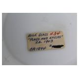 Assorted Milk Glass and Westmoreland Almond Heart Dishes