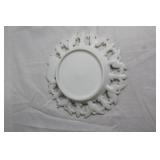 Assorted Milk Glass and Westmoreland Almond Heart Dishes