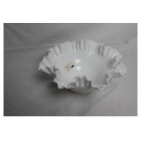 Set of Fenton Milk Glass Hobnail Vases and Bowls