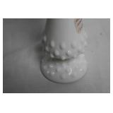 Set of Fenton Milk Glass Hobnail Vases and Bowls